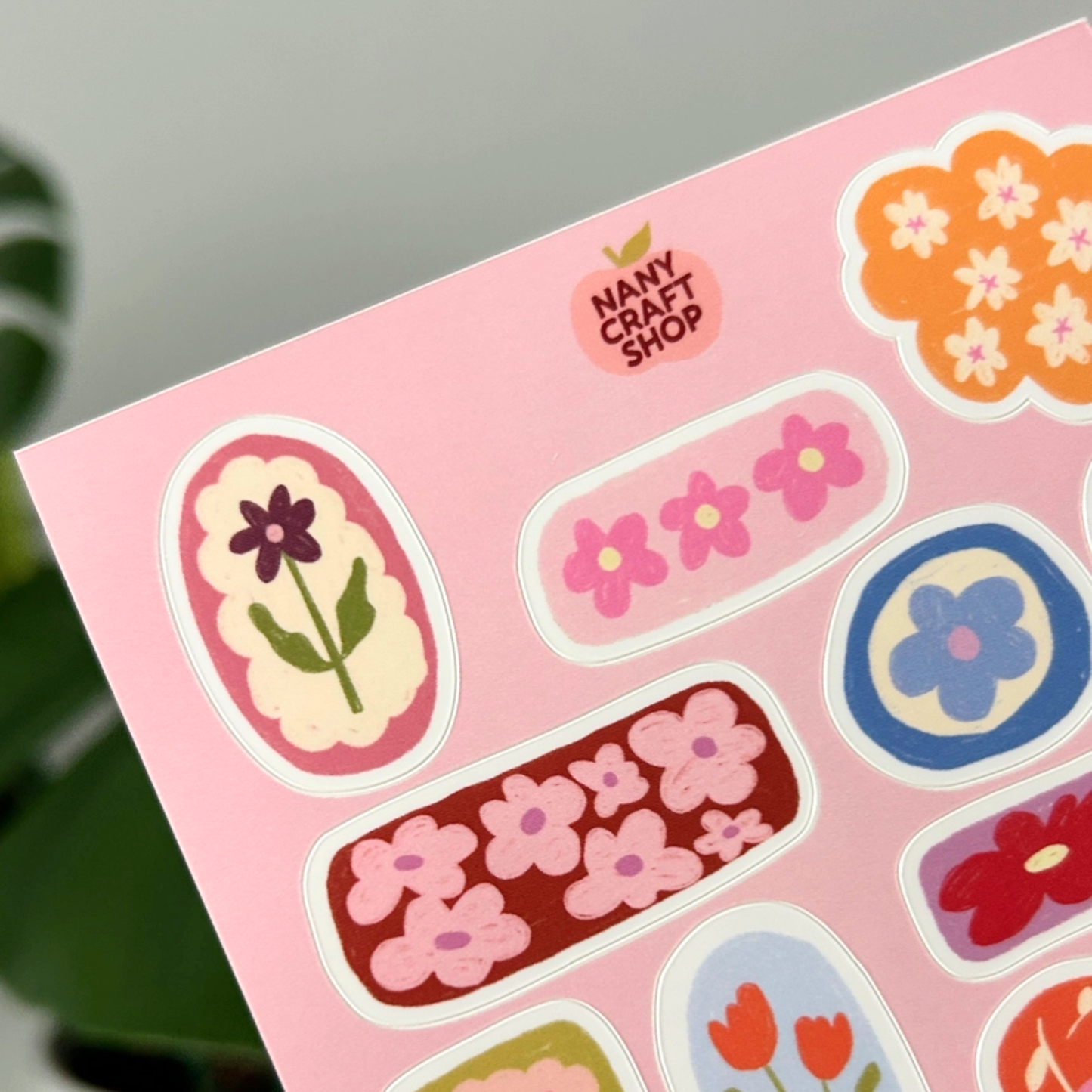 Flowers A6 Sticker Sheet