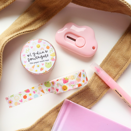 Cute Worms & Frogs Washi Tape