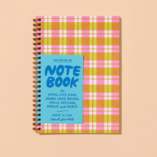 Picnic Gingham Spiral Notebook