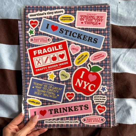 Tinystore Merch Sticker Sheet