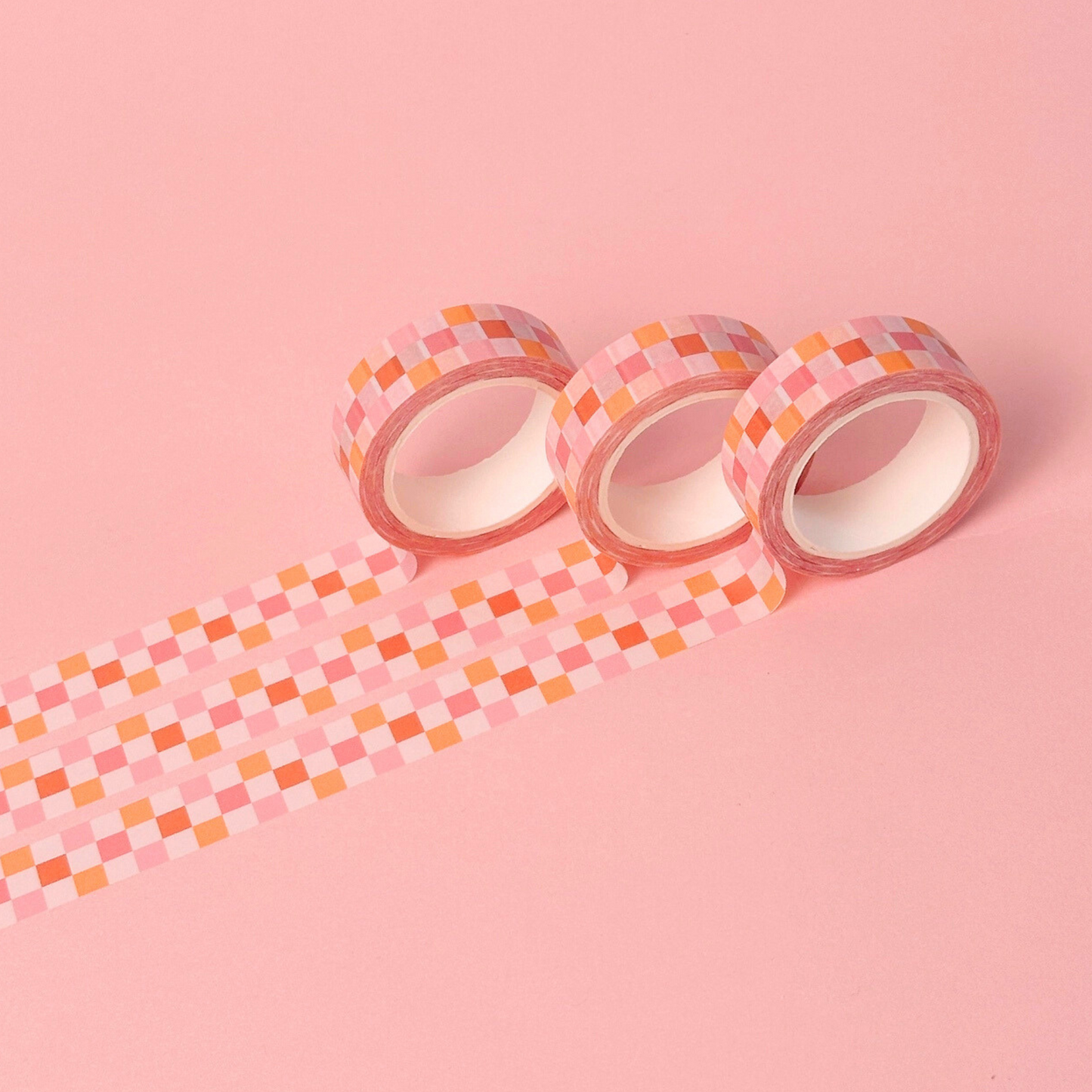 Sunset Checkerboard Washi Tape