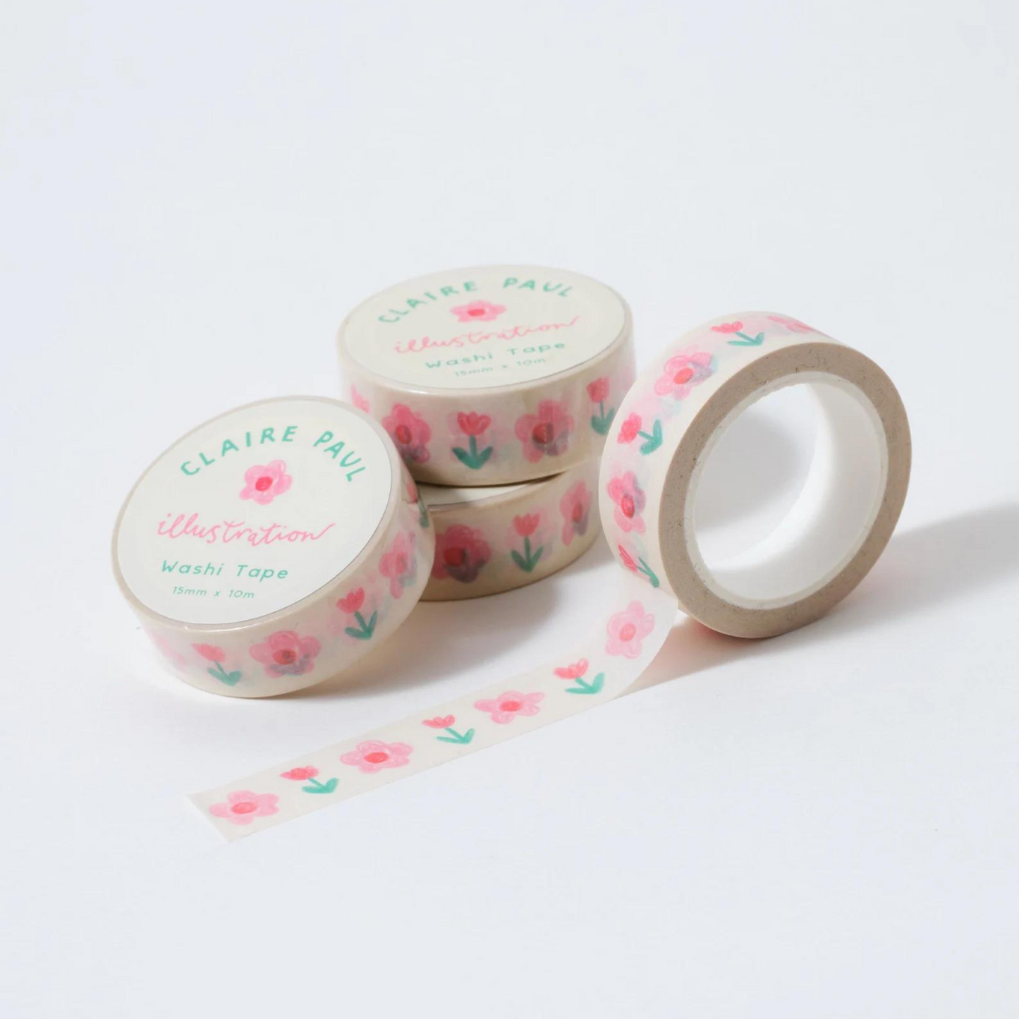 Pink Florals Washi Tape