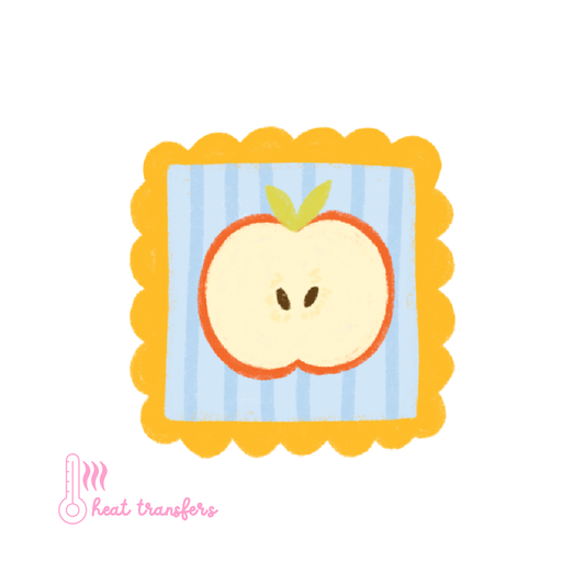Apple Stamp Heat Transfer