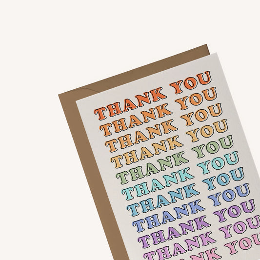 Colourful Thank You Card