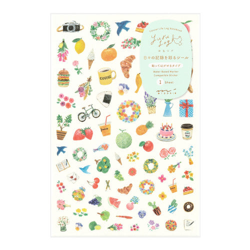 Yuru Log Sticker Sheet - Motif