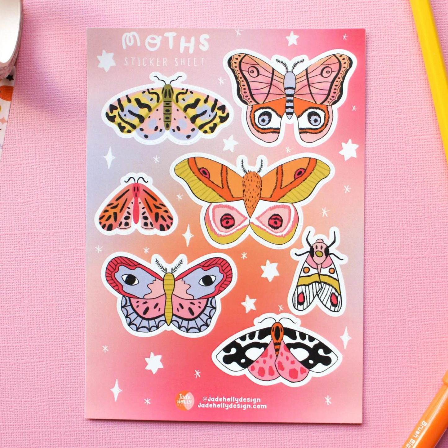 Moths Sticker Sheet