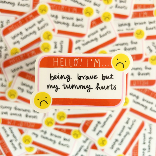 My Tummy Hurts Sticker