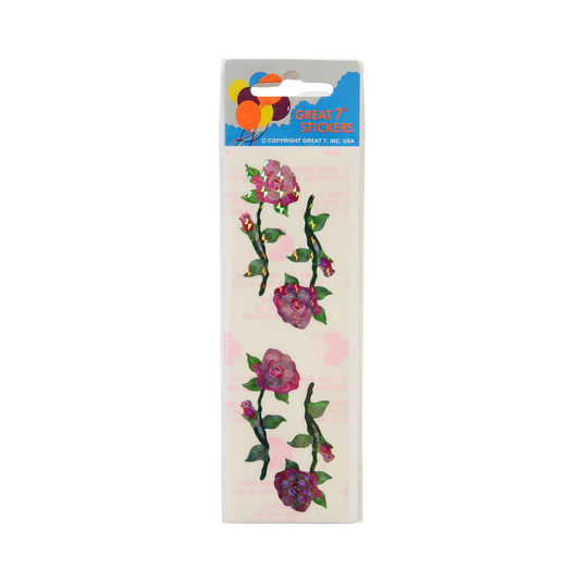 Sparkle Prismatic Rose Stickers