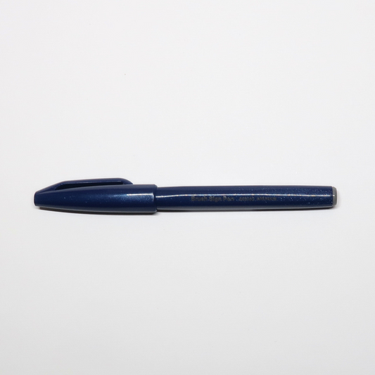 Blue Black Brush Sign Pen