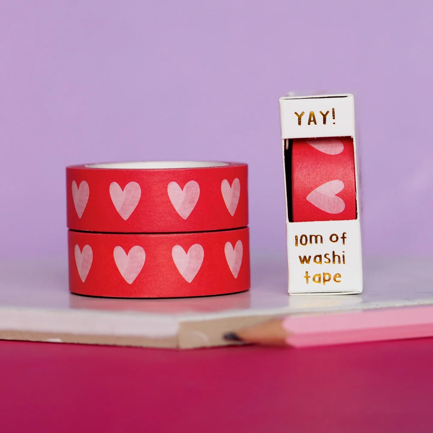 Blush Hearts Washi Tape