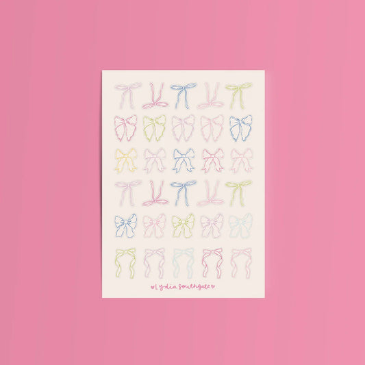 Bows Sticker Sheet