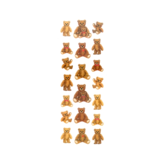 Glitter teddy Bear Stickers