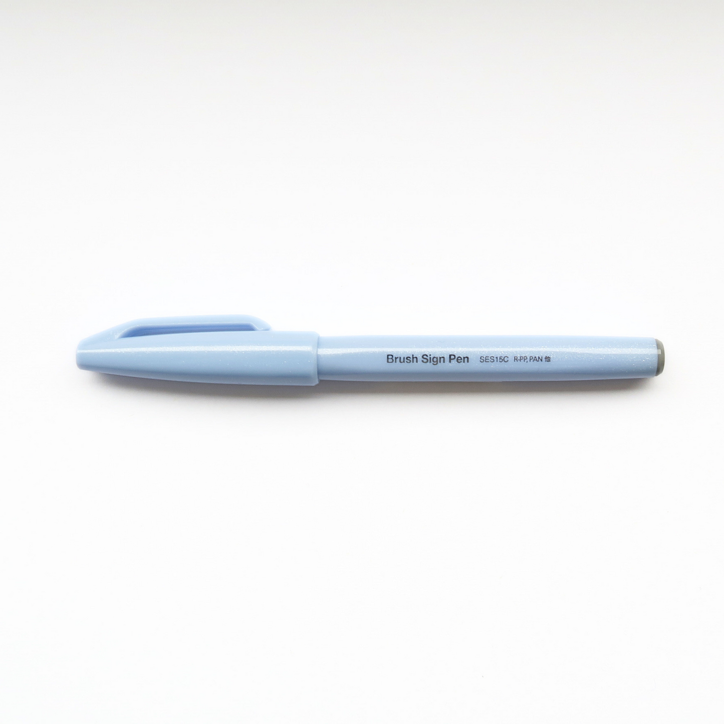 Grey Blue Brush Sign Pen