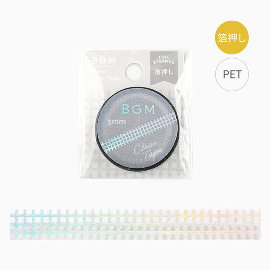 Clear Holographic Grid Washi Tape