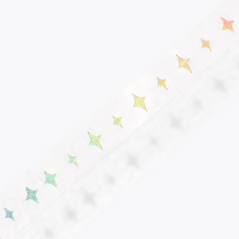 Clear Holographic Stars Washi Tape