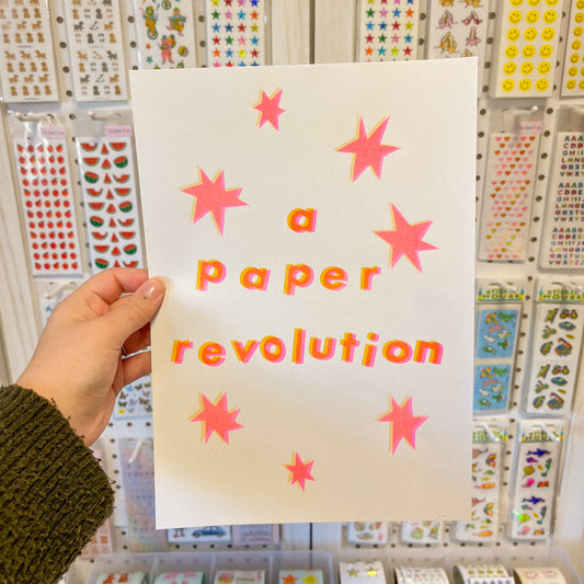 Paper Revolution Risograph Print