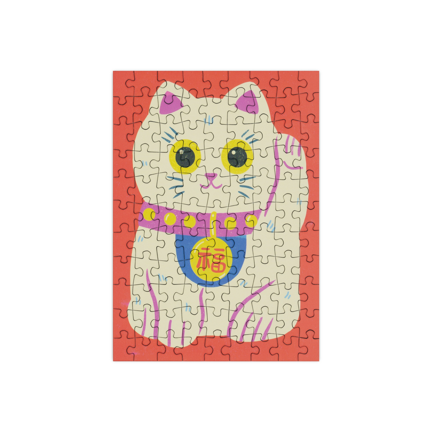 Lucky Cat Pocket Sized Jigsaw Puzzle