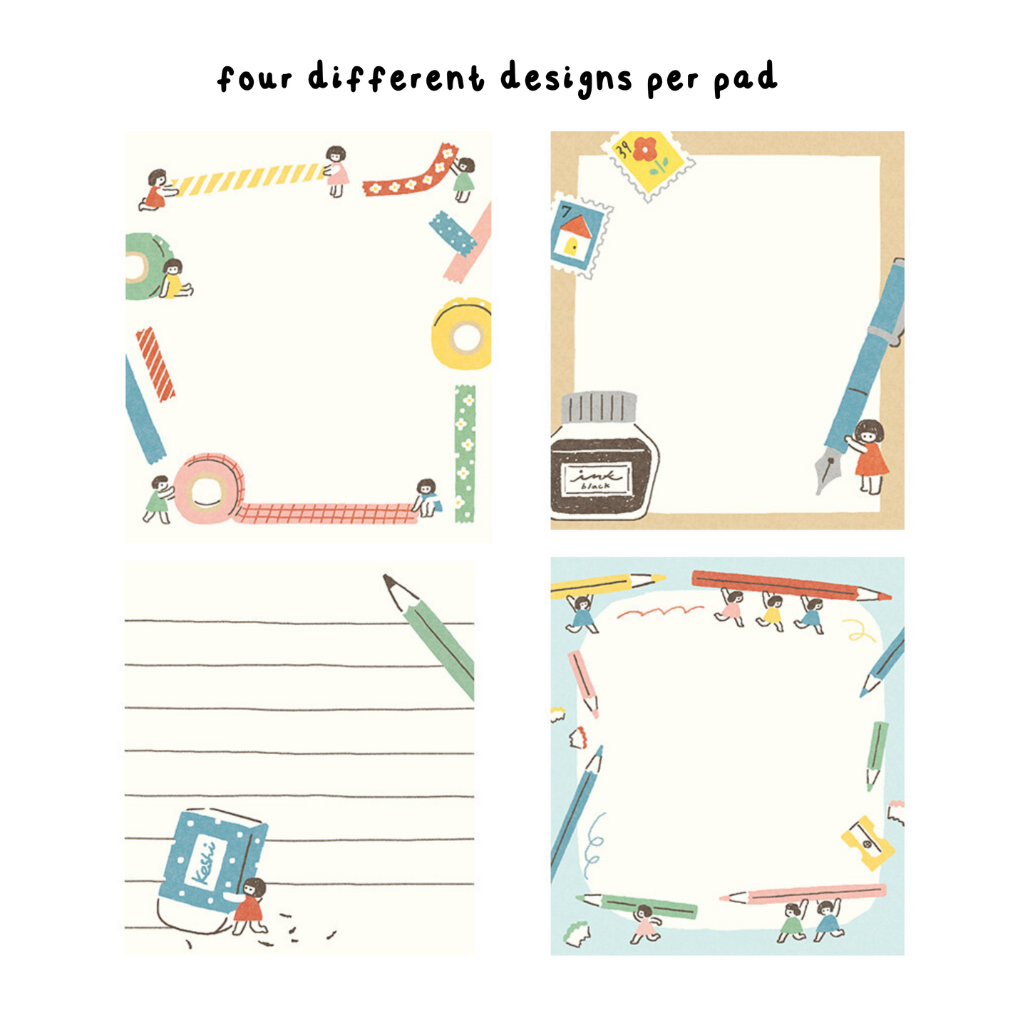 Little People Stationery Memo Pad