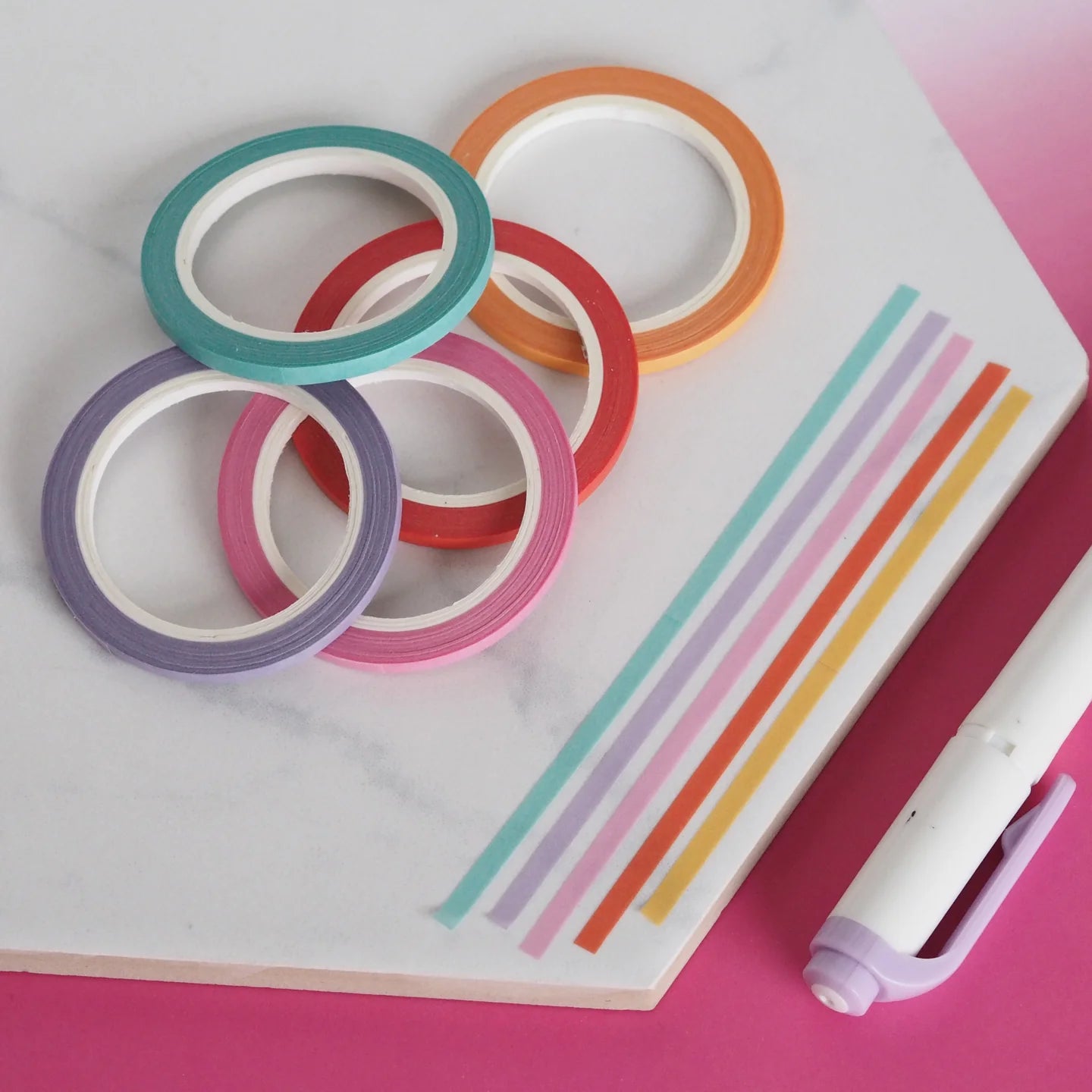 Mini Rainbow Washi Tape Set