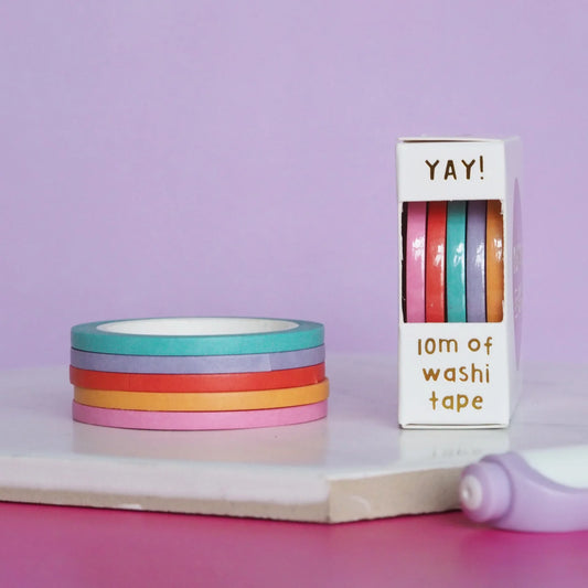 Mini Rainbow Washi Tape Set