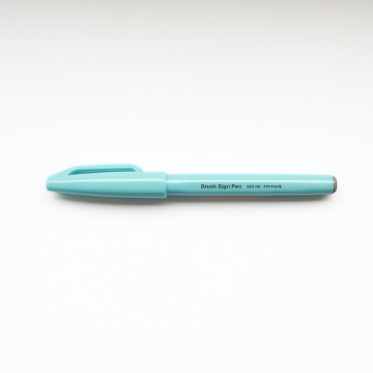 Pale Blue Brush Sign Pen