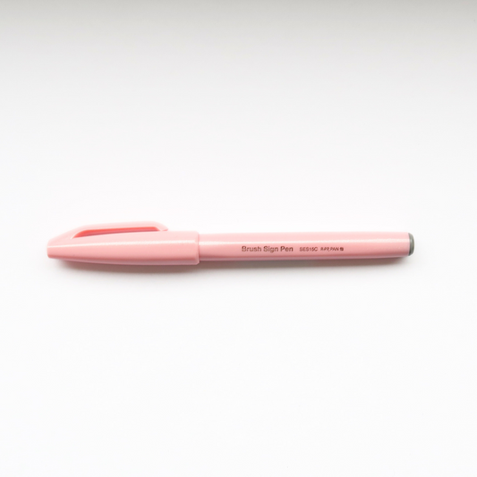 Pale Pink Brush Sign Pen