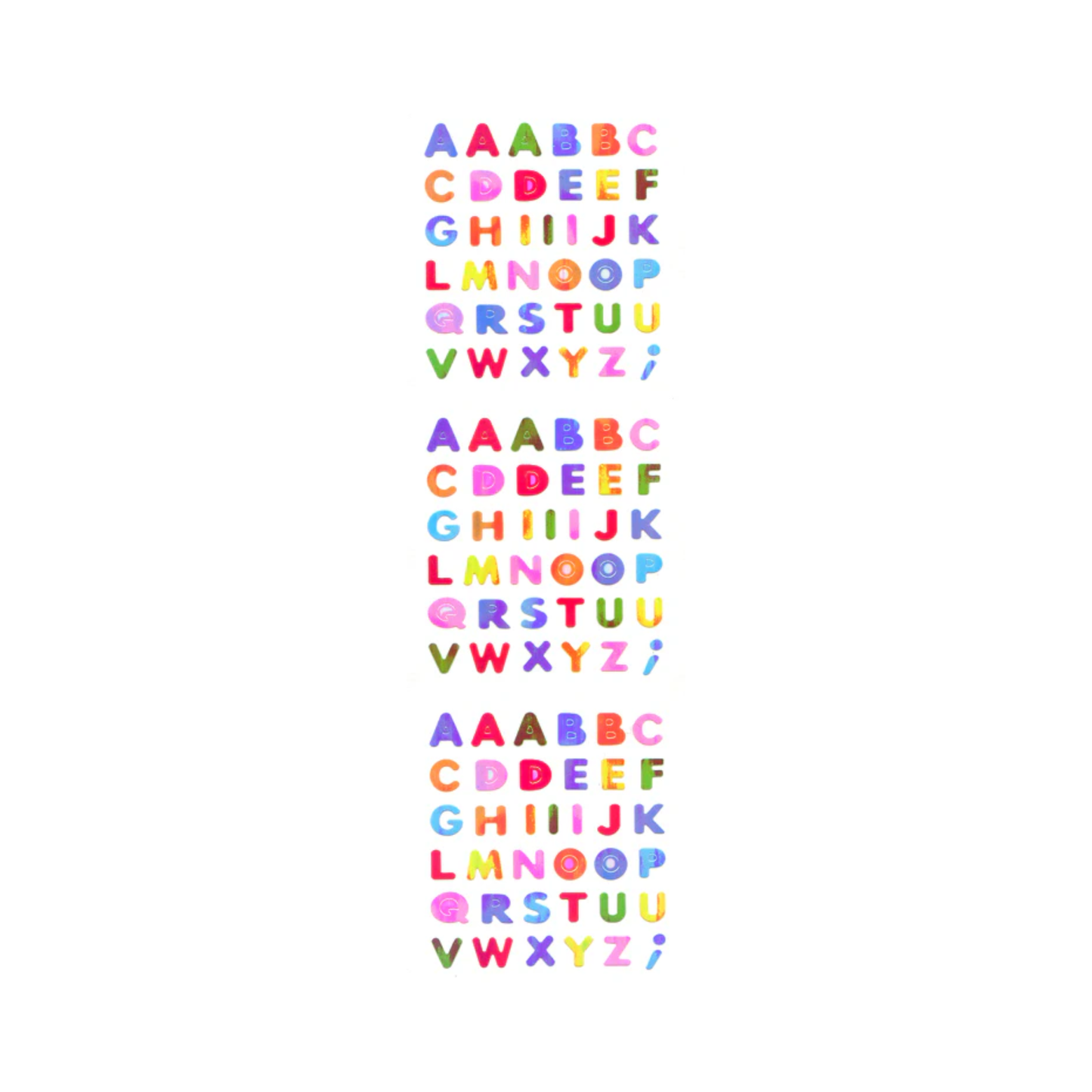 Pearlie Colourful Alphabet Stickers