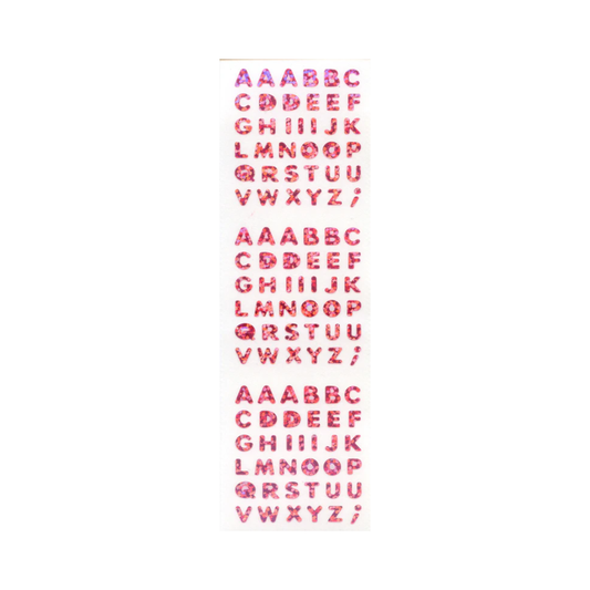 Pink Sparkle Alphabet