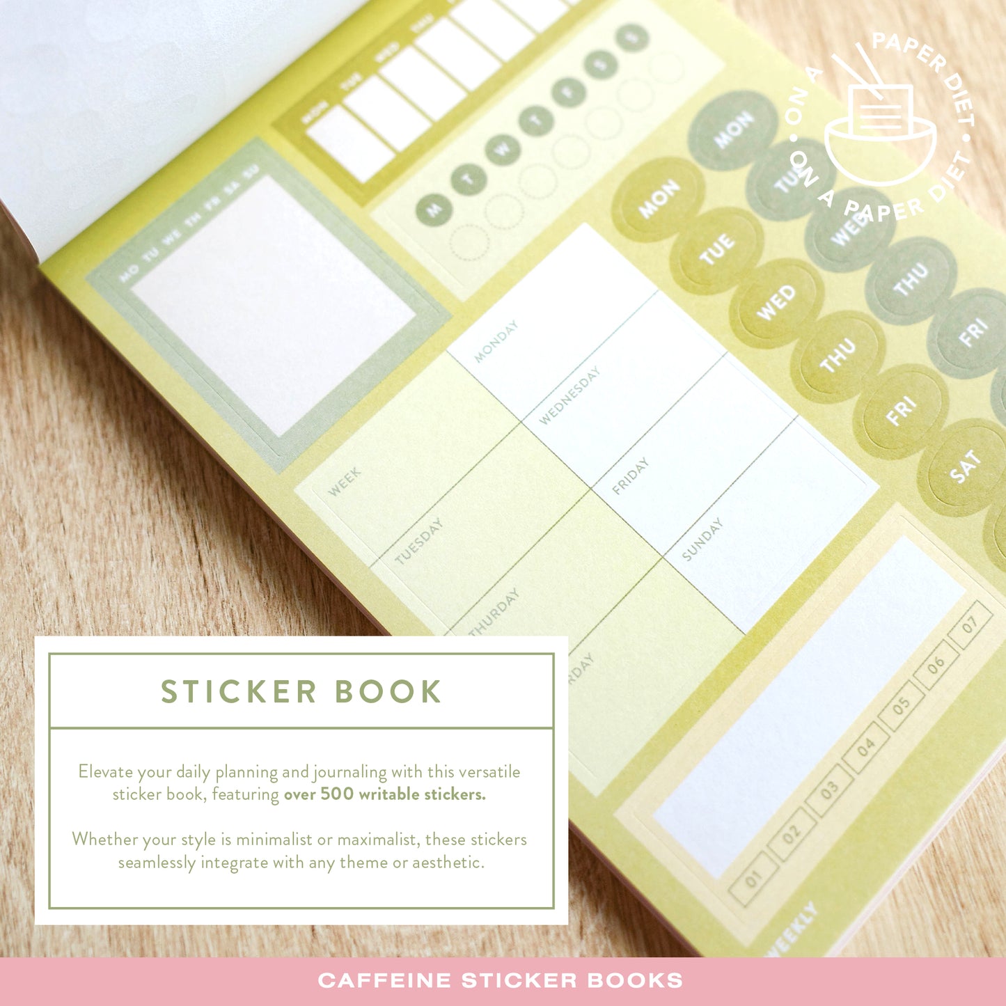 Caffeine Sticker Book