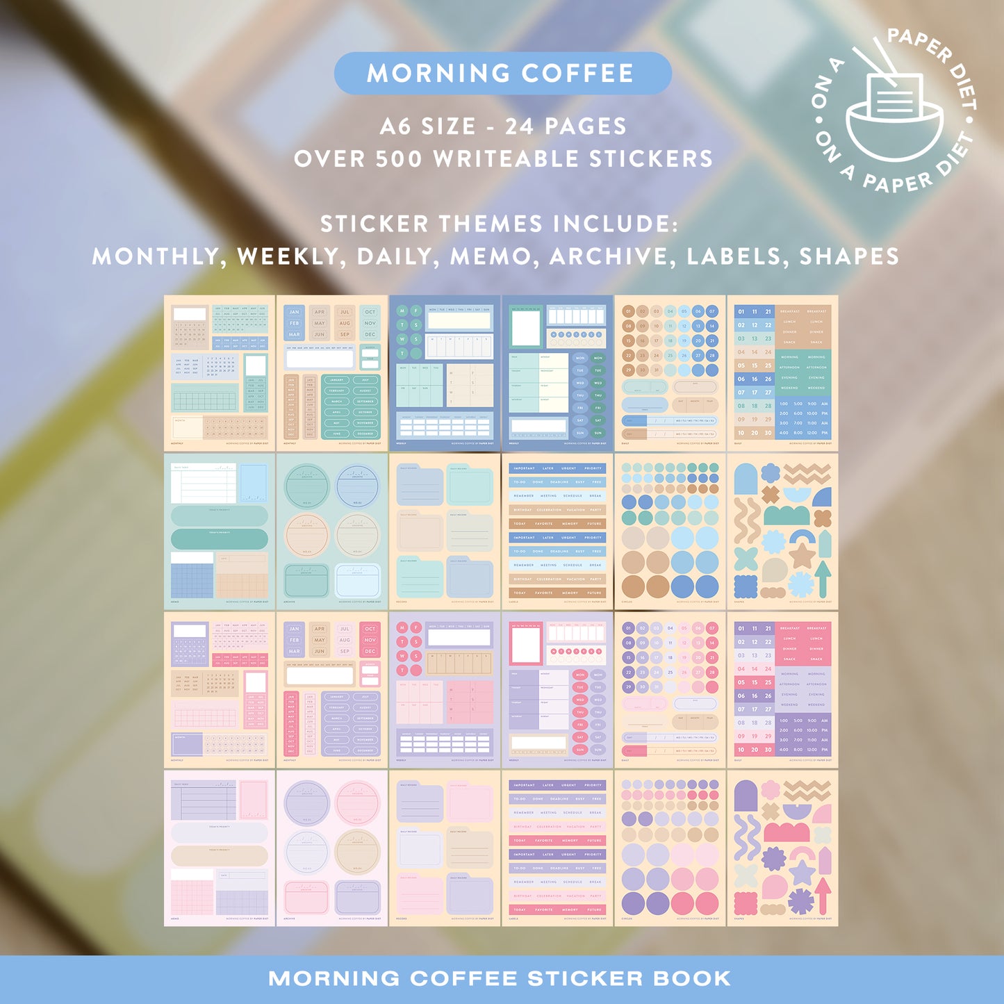 Caffeine Sticker Book
