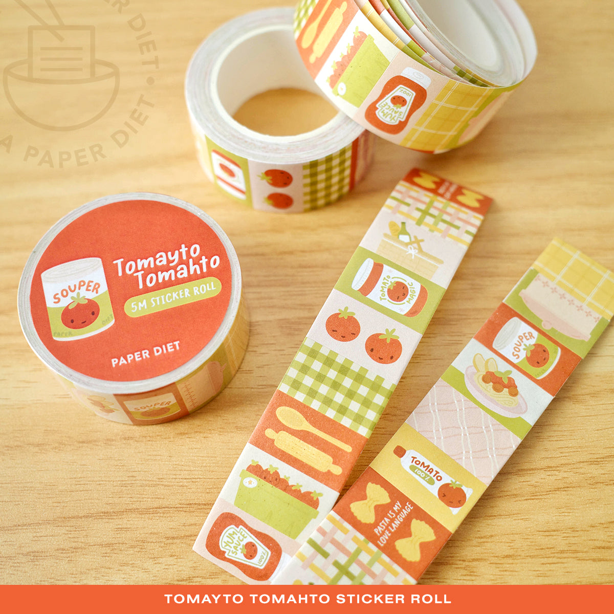 Tomato Sticker Label Roll