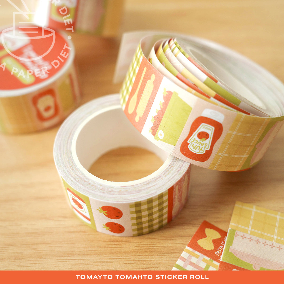 Tomato Sticker Label Roll