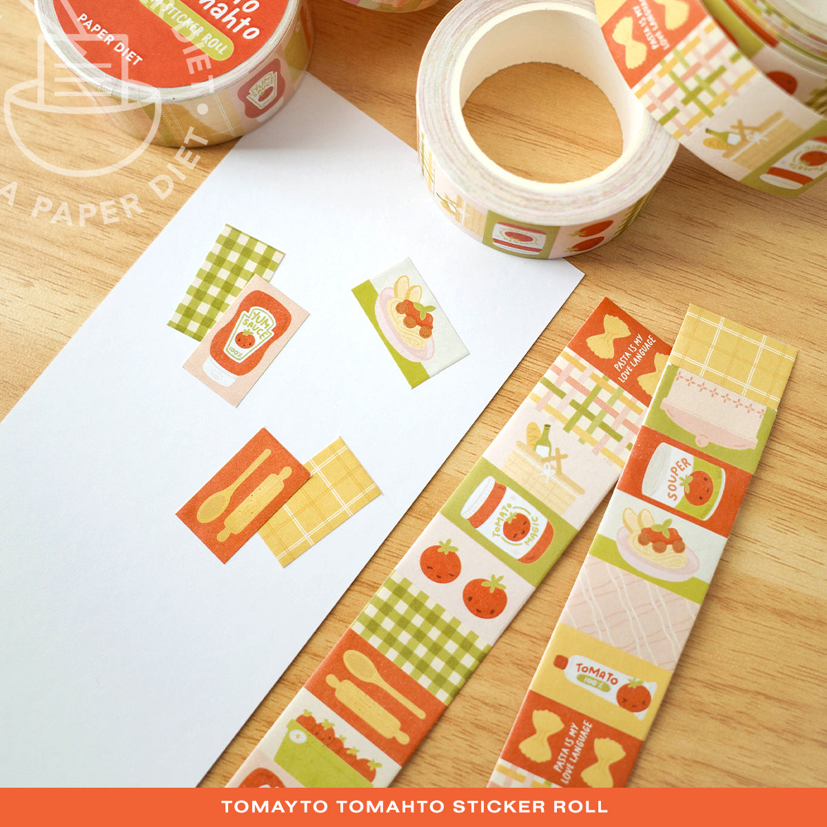 Tomato Sticker Label Roll