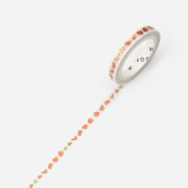 Tiny Gold Strawberries Washi Tape