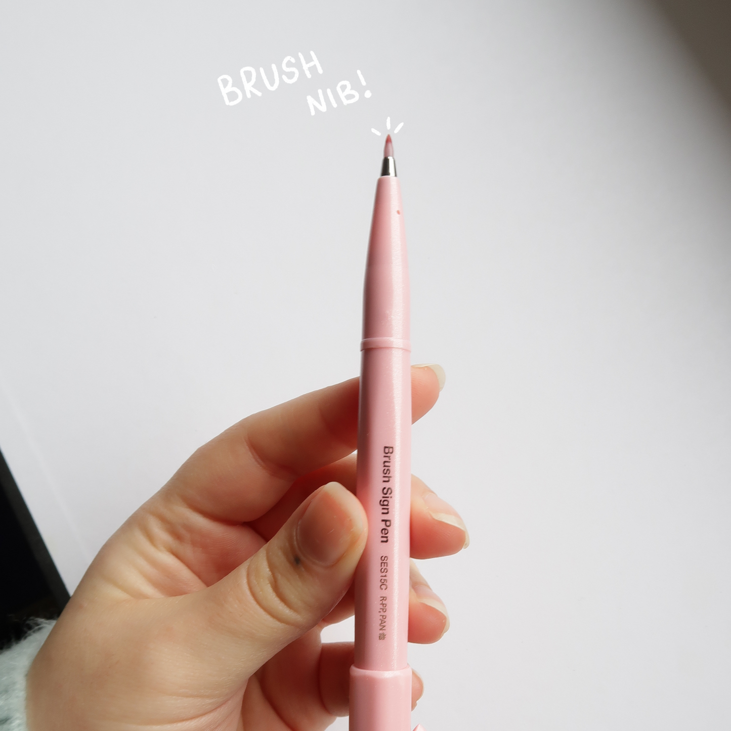 Pale Pink Brush Sign Pen