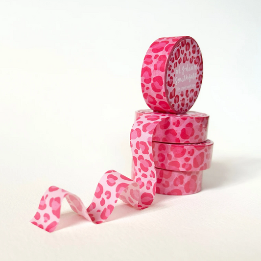 Pink Animal Print Washi Tape