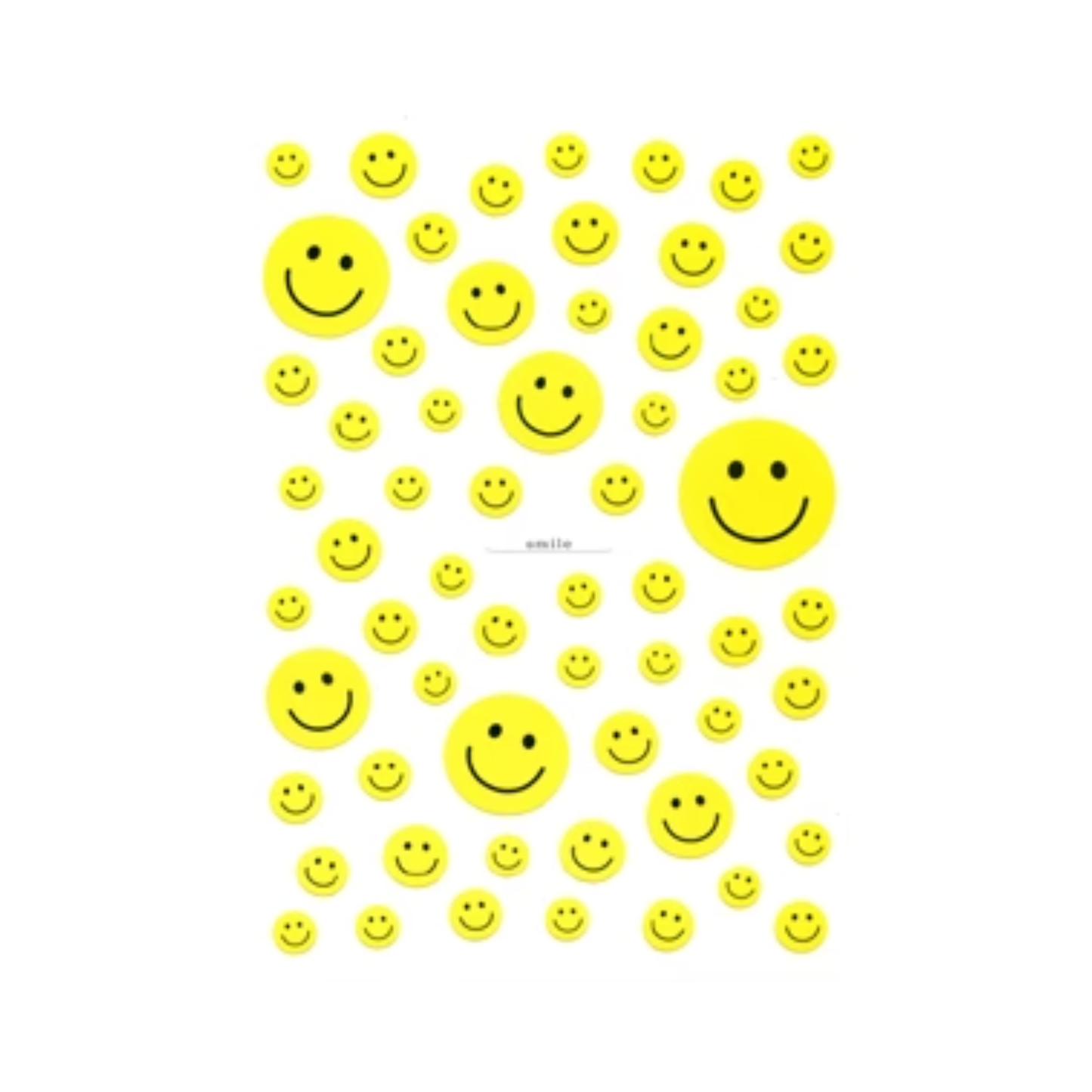 Yellow Smiles Sticker Sheet