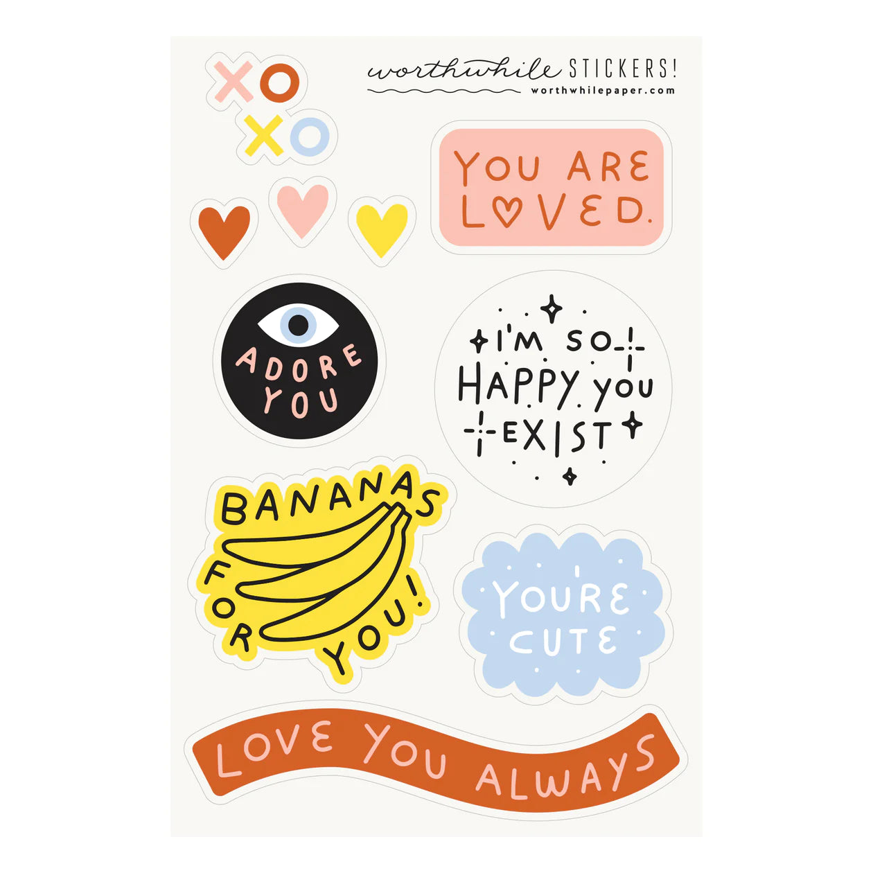 You Are Loved Sticker Sheet
