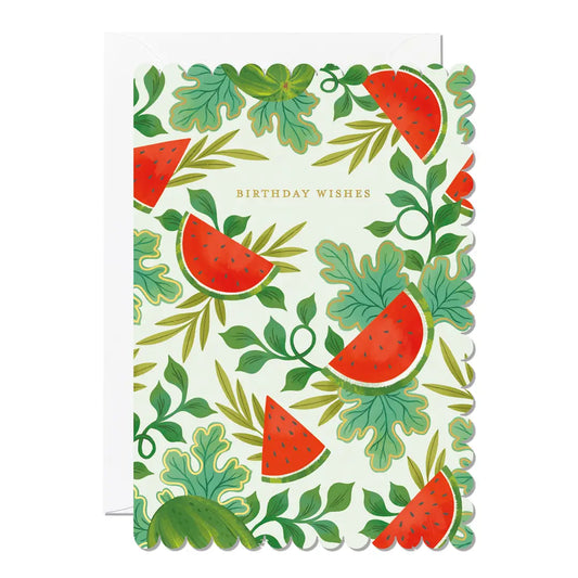 Watermelon Birthday Wishes Card