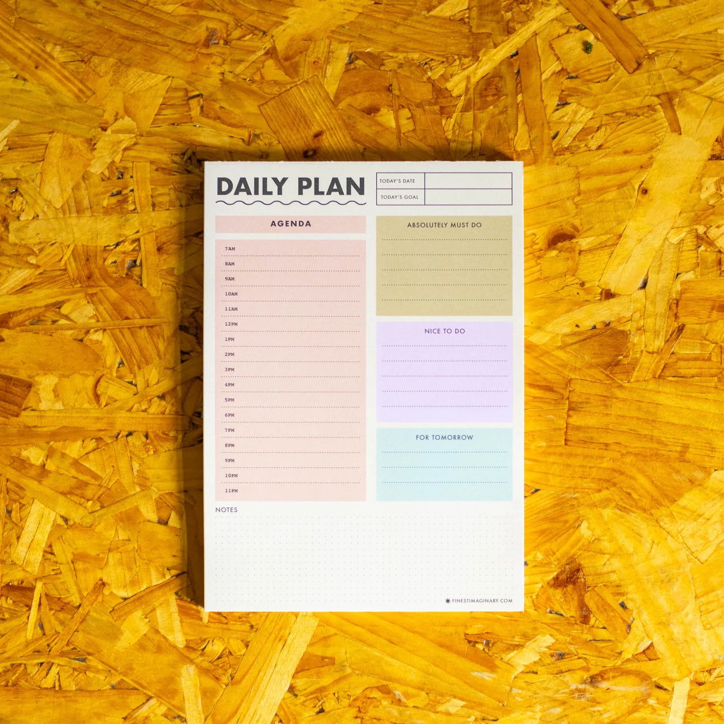 Colour Block Daily Pan A5 Notepad