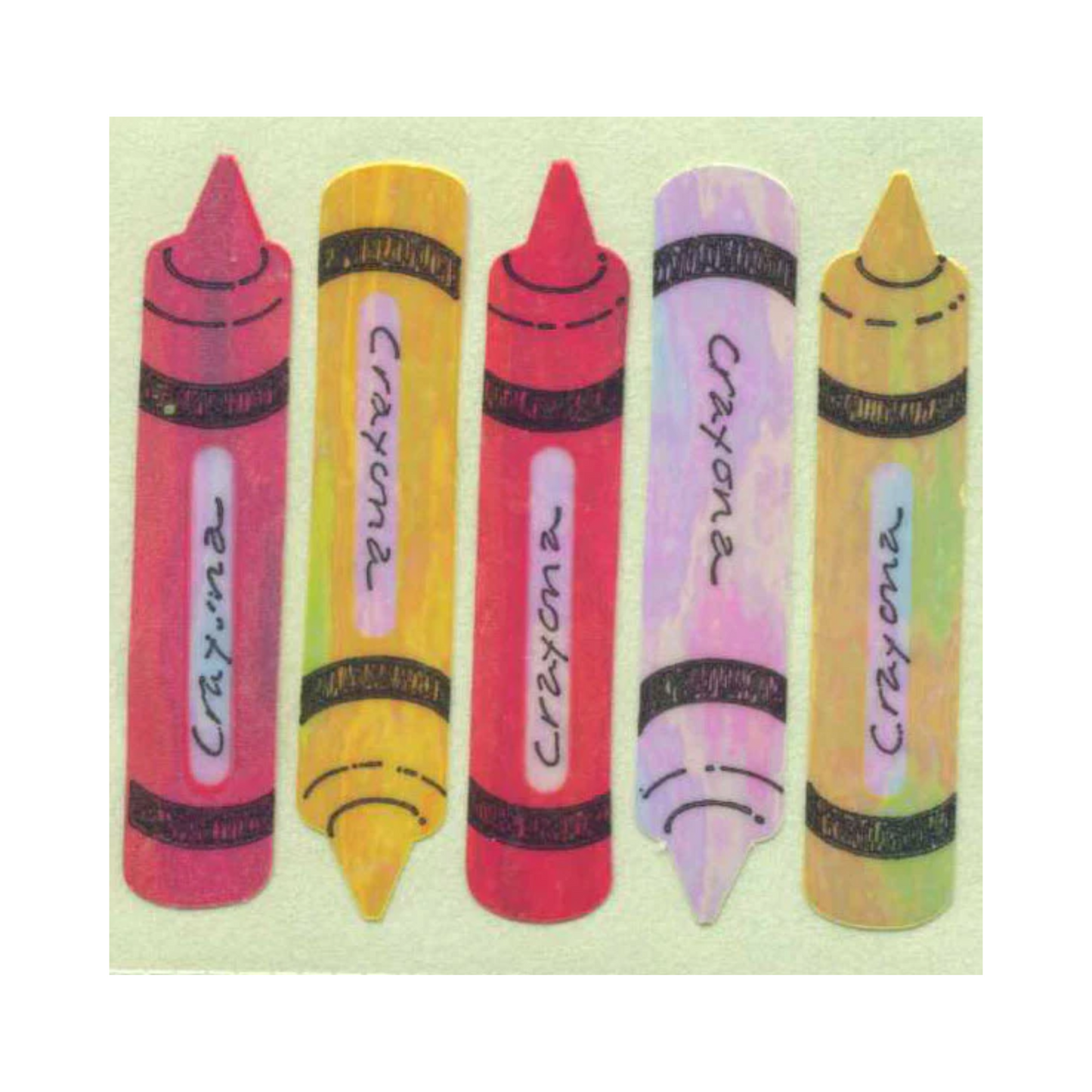 Pearlie Crayon Stickers