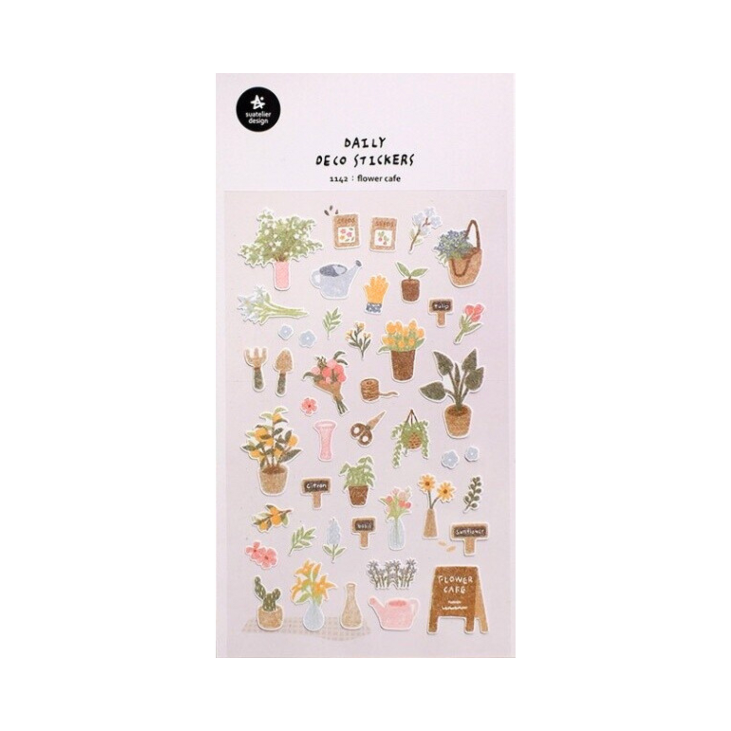 Flower Cafe Sticker Sheet