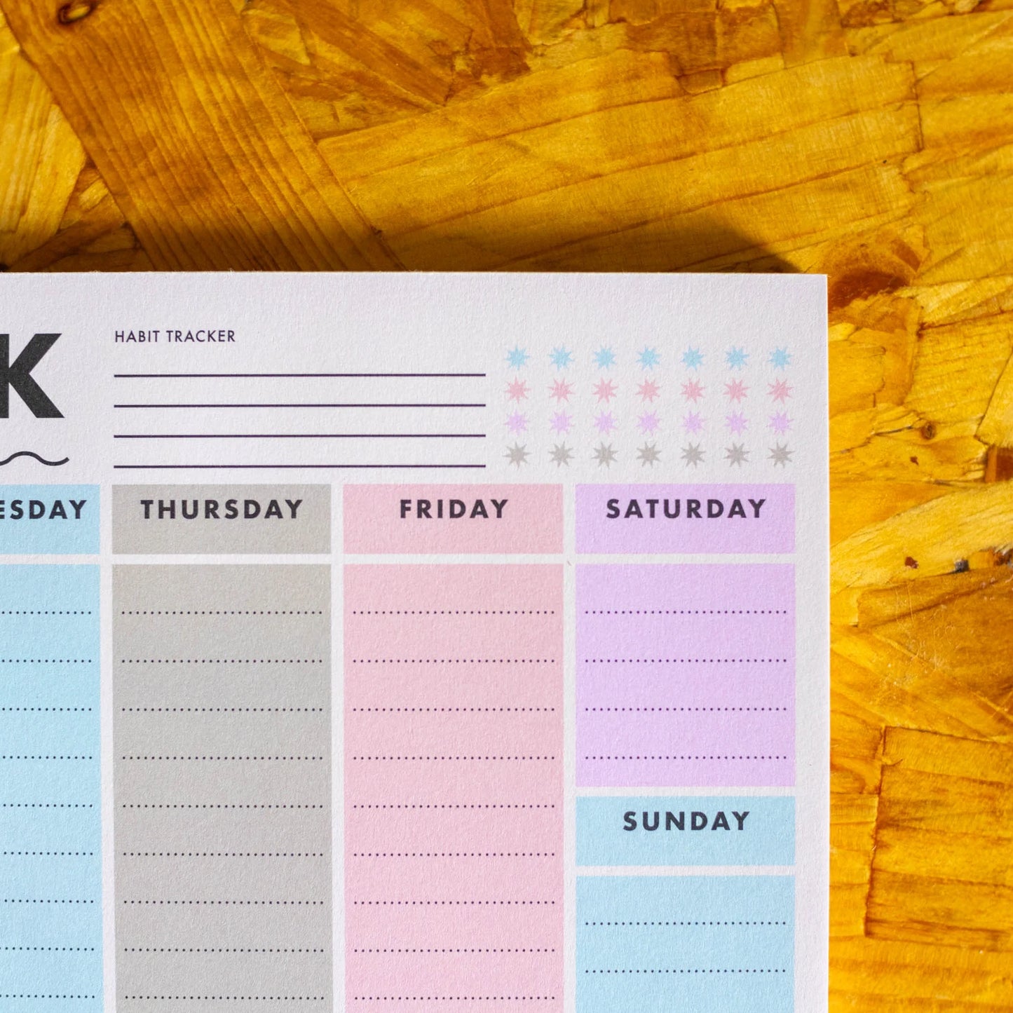 Colour Block A5 Weekly Planner