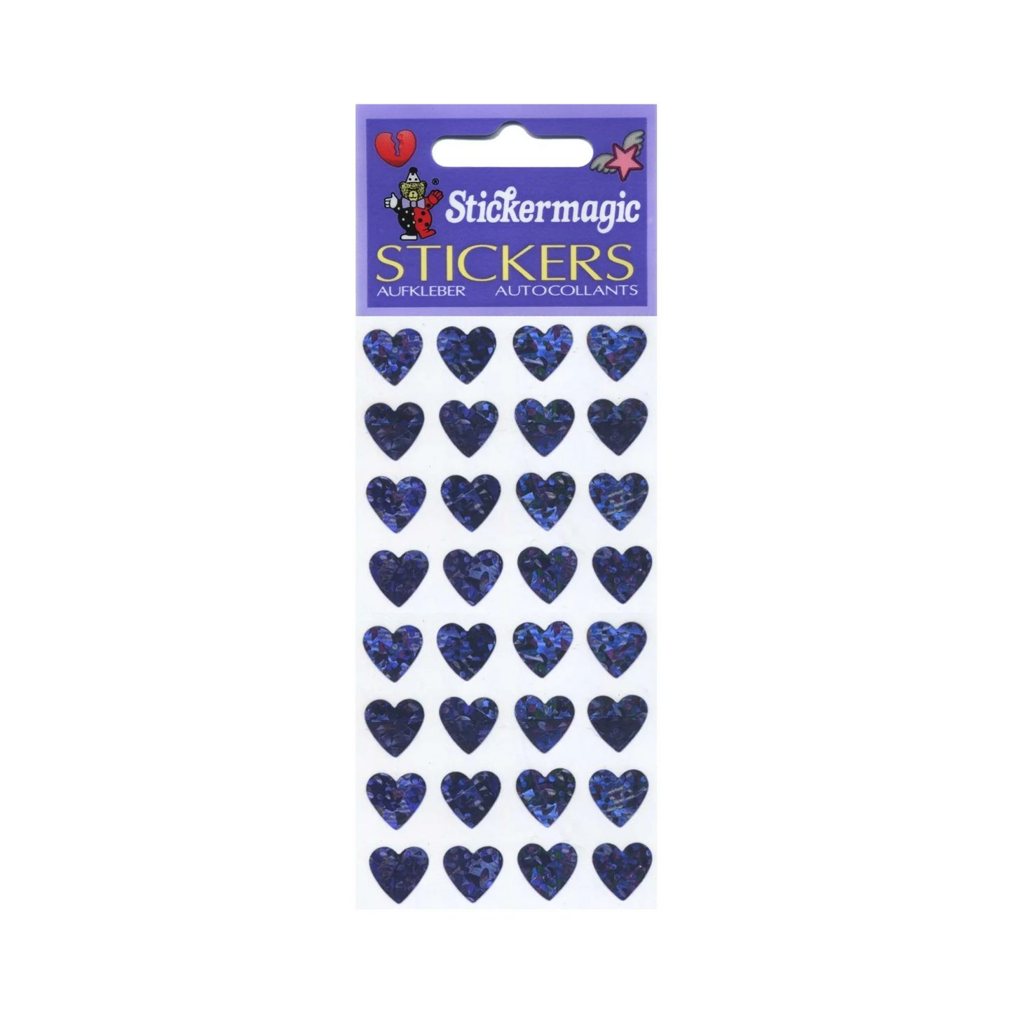 Lilac Heart Stickers