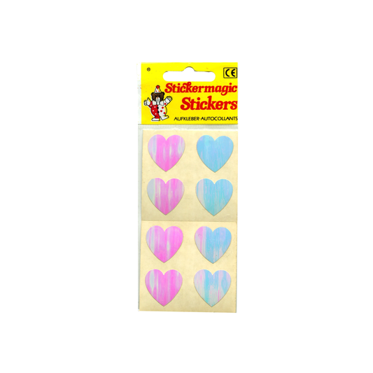 Mother of Pearl Heart Stickers