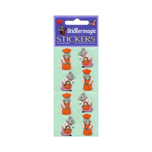 Mr & Mrs Mouse Stickers