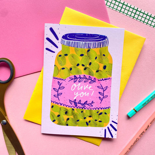 Olive You Card