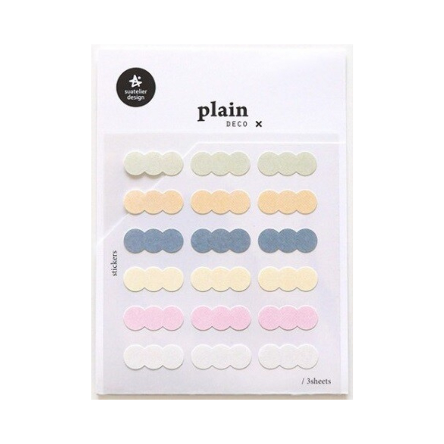 Plain Joined Dot Stickers