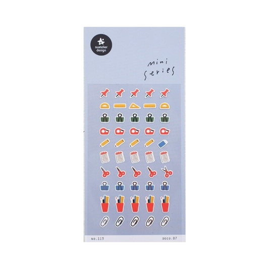 Stationery Icons Sticker Sheet