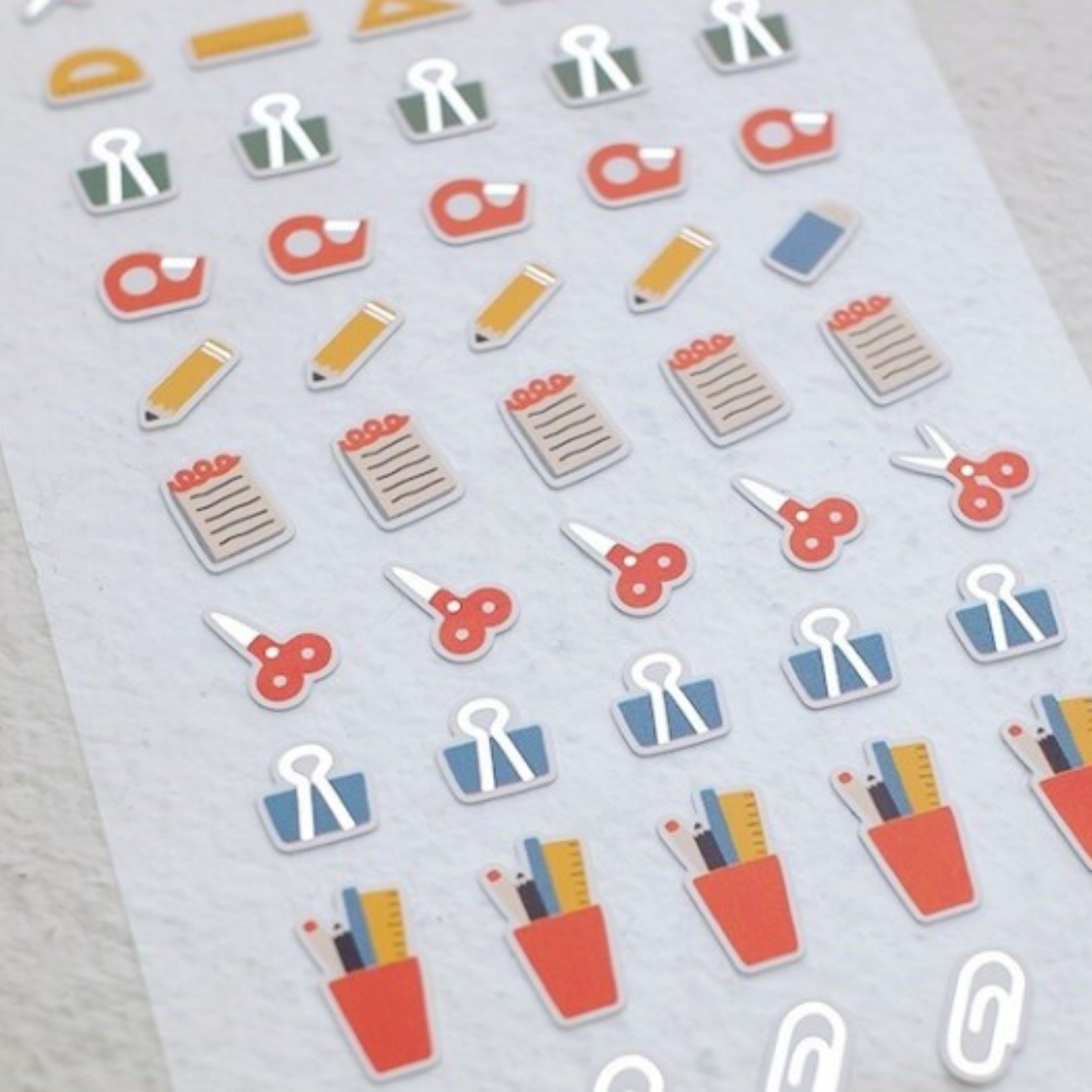 Stationery Icons Sticker Sheet